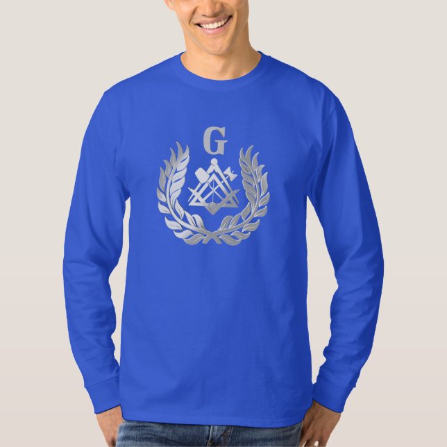 Silver masonry symbol T-Shirt (Front)