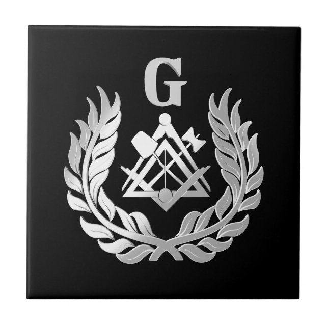 Silver masonry symbol tile (Front)