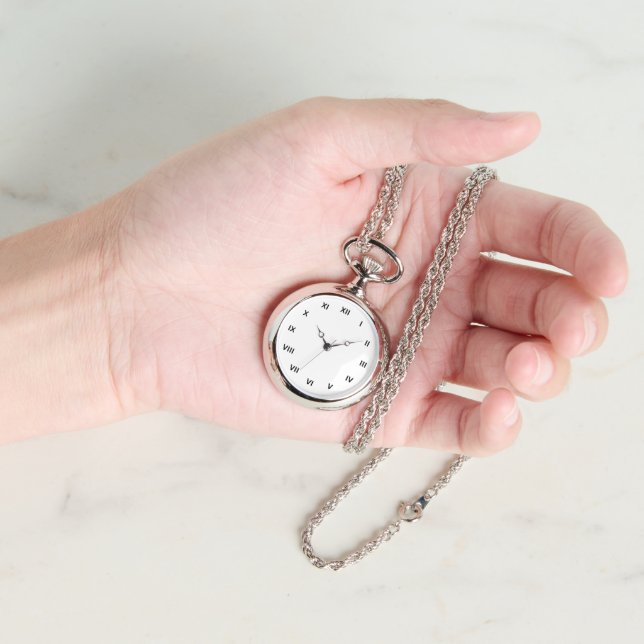 Silver Matellic Necklace Watch for woman gifts (Hand)