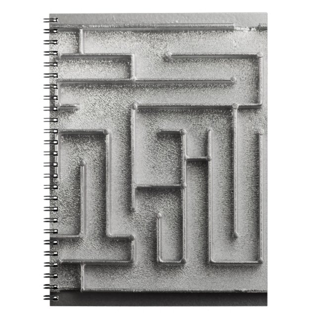 Silver maze spiral notebook (Front)