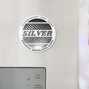 Silver medal, 2nd place winner magnet