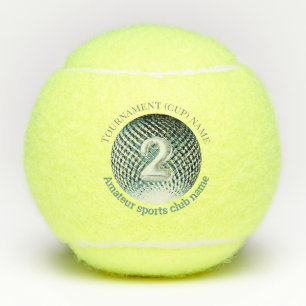 Silver medal 2nd place winner tennis balls