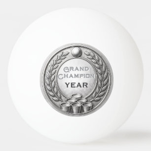 Silver Medal Beer Pong Tournament Championship Ping Pong Ball