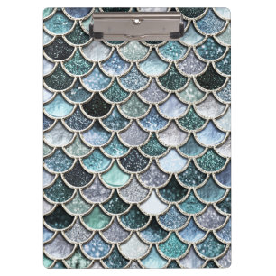 Silver Metal Foil Glitter Mermaidscales Scales Clipboard