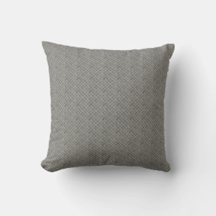 Silver Metal Grid Pattern Cushion