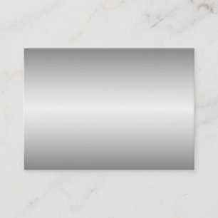 Silver Metal Look Business Cards