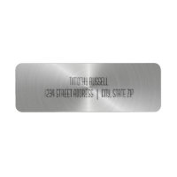 Silver Metal Shine - Return Address Labels