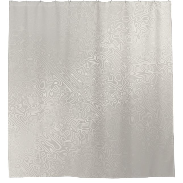 Silver Metallic Excellent Pattern Shower Curtain (Front)