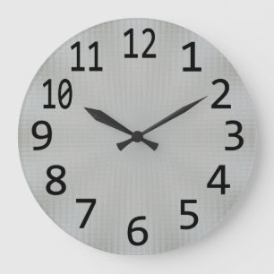Silver Metallic for an Industrial Look Clock