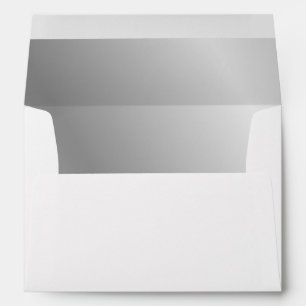 Silver Metallic Lined Envelope