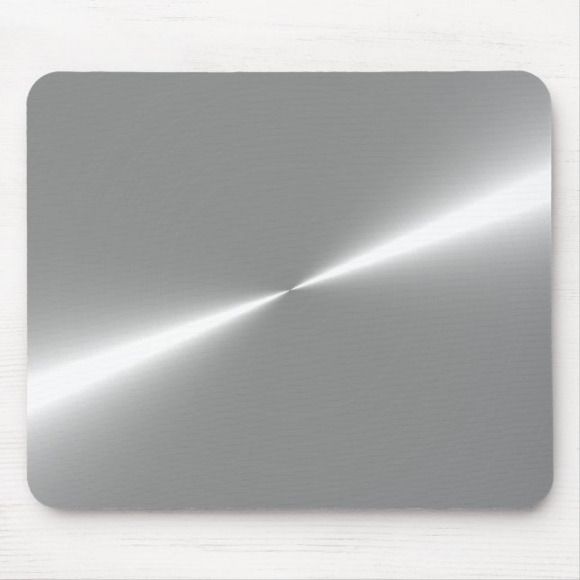 Silver Metallic Look Mouse Pad (Front)