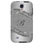 Silver Metallic Look With Diamonds Pattern