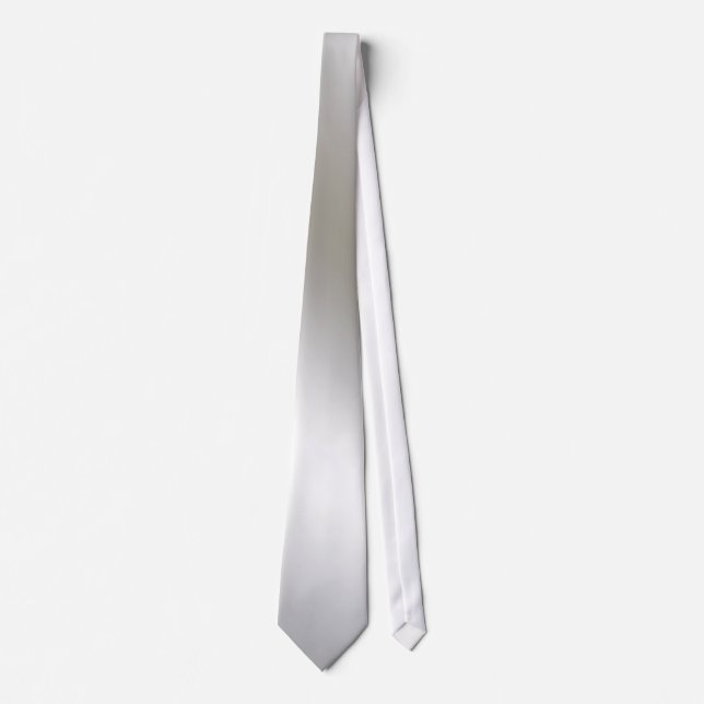 Silver Metallic Neck Tie (Front)