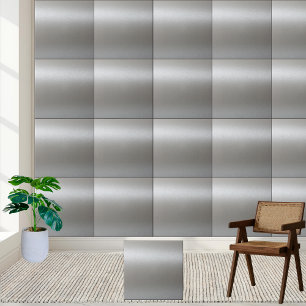 Silver Metallic Texture Ceramic Tile