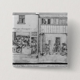 Silver mine of La Croix-aux-Mines, Lorraine 15 Cm Square Badge