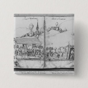 Silver mine of La Croix-aux-Mines, Lorraine 2 15 Cm Square Badge