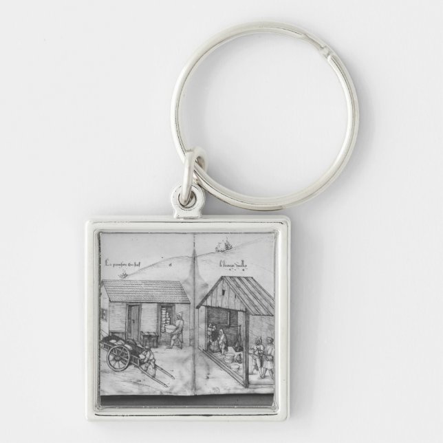 Silver mine of La Croix-aux-Mines, Lorraine 3 Key Ring (Front)