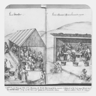 Silver mine of La Croix-aux-Mines, Lorraine Square Sticker