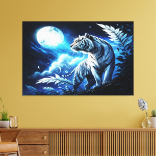 Silver Moon Canvas Print