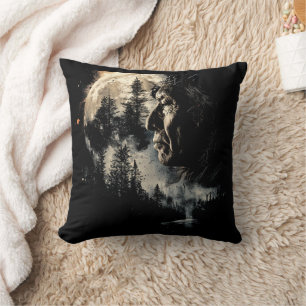 SIlver Moon Lone Indian Cushion