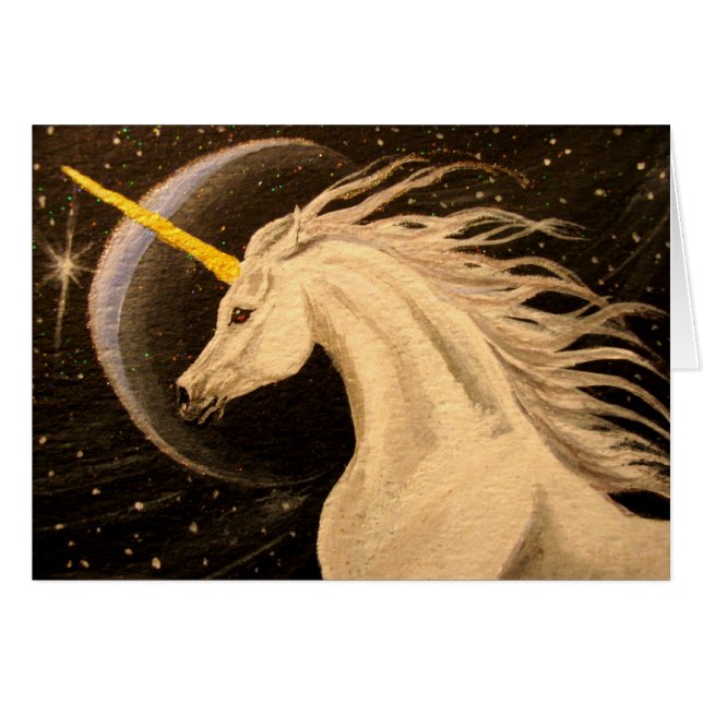 Silver Moon Unicorn (Front Horizontal)