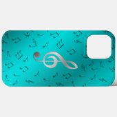 silver music notes otter box OtterBox iPhone case (Back (Horizontal))