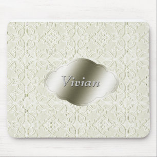 Silver Nameplate Mouse Pad
