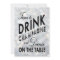 Silver New Year's Time to Drink Champagne Invite