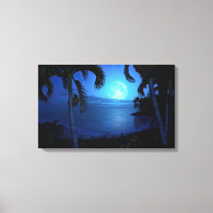 Silver Night Canvas Print
