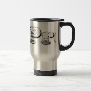 silver Not My President Travel Mug