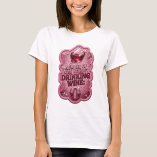 Silver NUMBER OF DAYS WITHOUT DRINKING WINE 0 T-Shirt