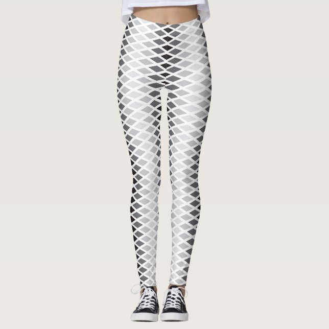 Silver Ombre Diamond Leggings (Front)