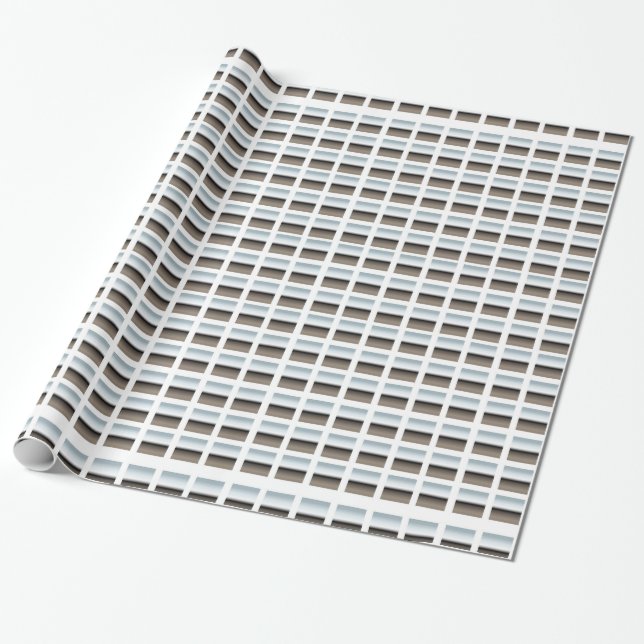 Silver on White Wrapping Paper (Unrolled)