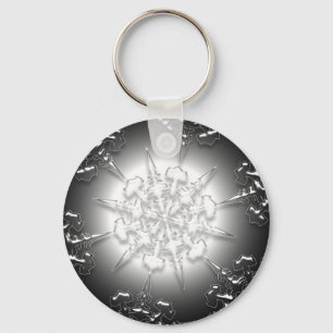 Silver Ornament Key Chain