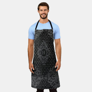 Silver Ornamental w/out your Monogram Apron