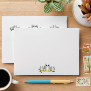 Silver Owls Design Envelope