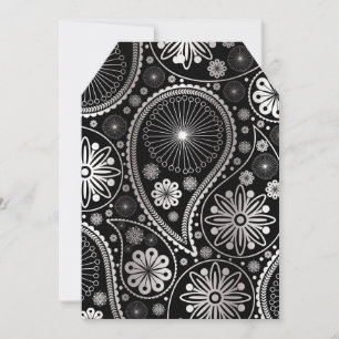 Silver paisley pattern