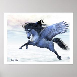 SILVER PEGASUS PRINT