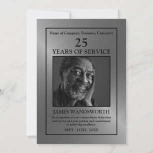 Silver/Personalized Photo - Employee Award Card