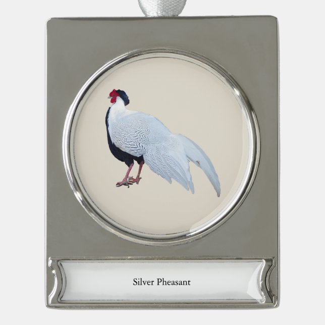 Silver Pheasant ornament (Front)