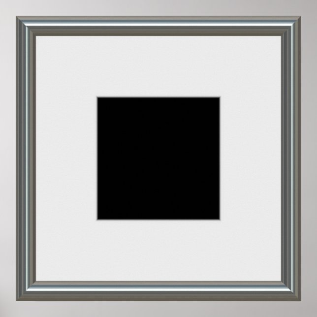 silver picture frame layout poster (Front)