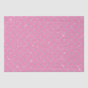 Silver Pink Mermaid Tissue Paper