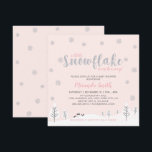 Silver & Pink Winter Wonderland Girl Baby Shower I Invitation<br><div class="desc">Celebrate a special day for your loved one with this cute winter wonderland invitation! This design features silver glitter snowflakes with a cute wording " A little snowflake is on her way". Perfect invitation for winter theme baby shower or baby sprinkle.</div>
