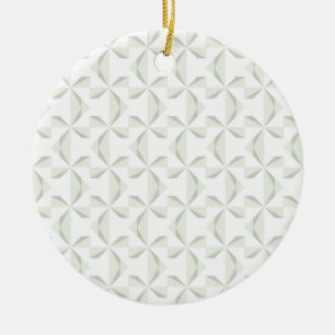 Silver Pinwheels Ceramic Tree Decoration