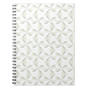 Silver Pinwheels Spiral Notebook
