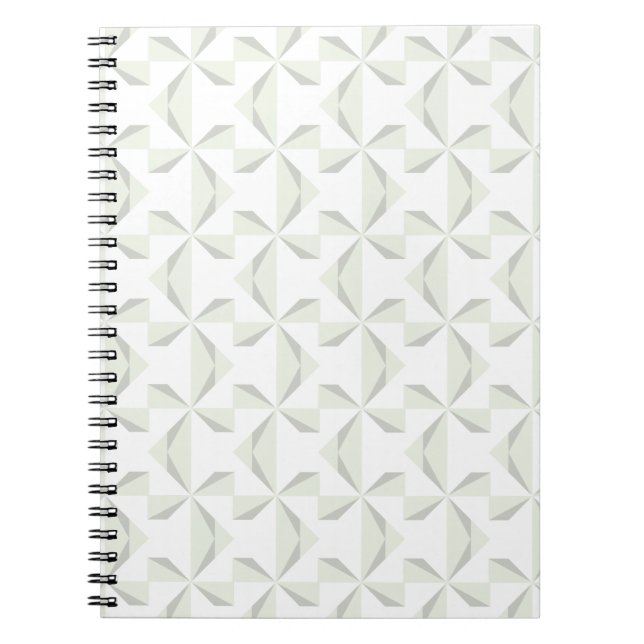 Silver Pinwheels Spiral Notebook (Front)