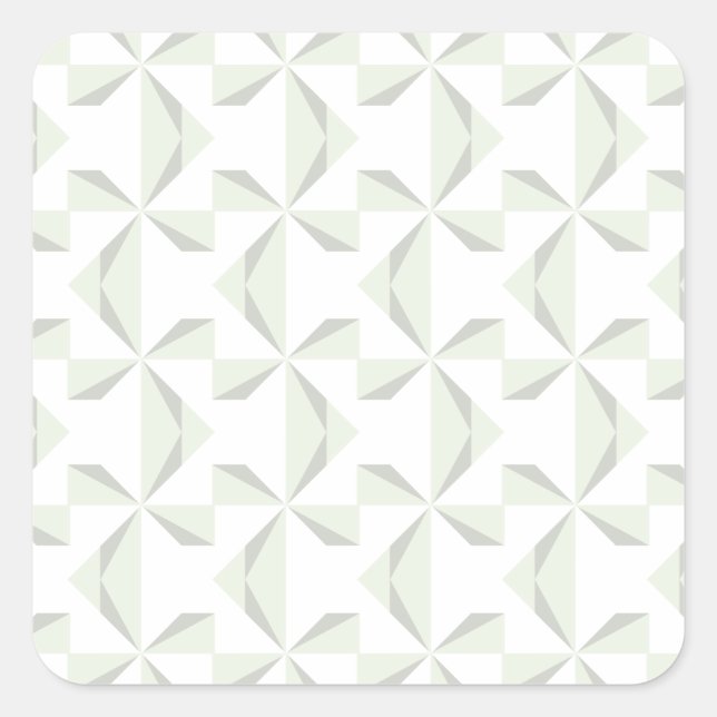 Silver Pinwheels Square Sticker (Front)