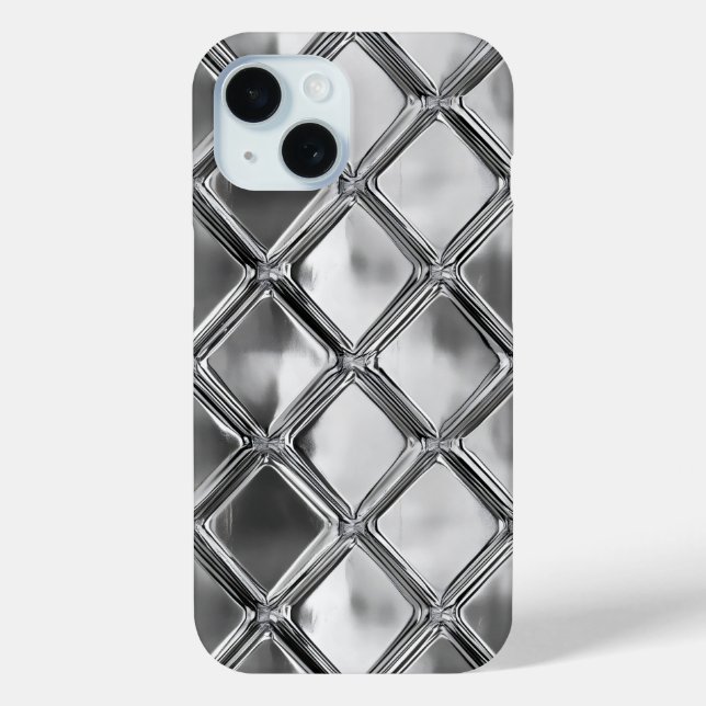 Silver Plate Pattern Case-Mate iPhone Case (Back)