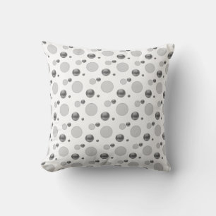 Silver Polka Dots Cushion