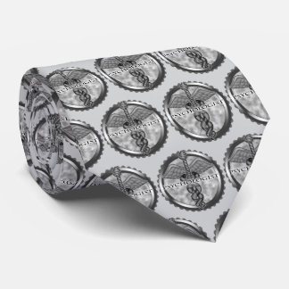 Silver Psychologist Tie